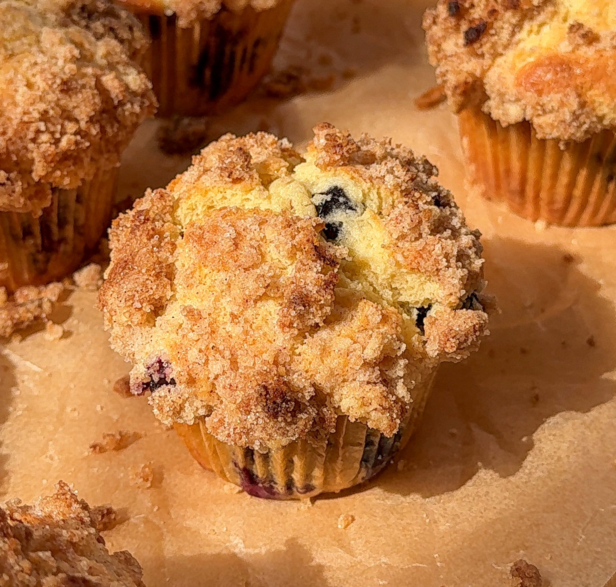 The Best Bakery Style Blueberry Muffins