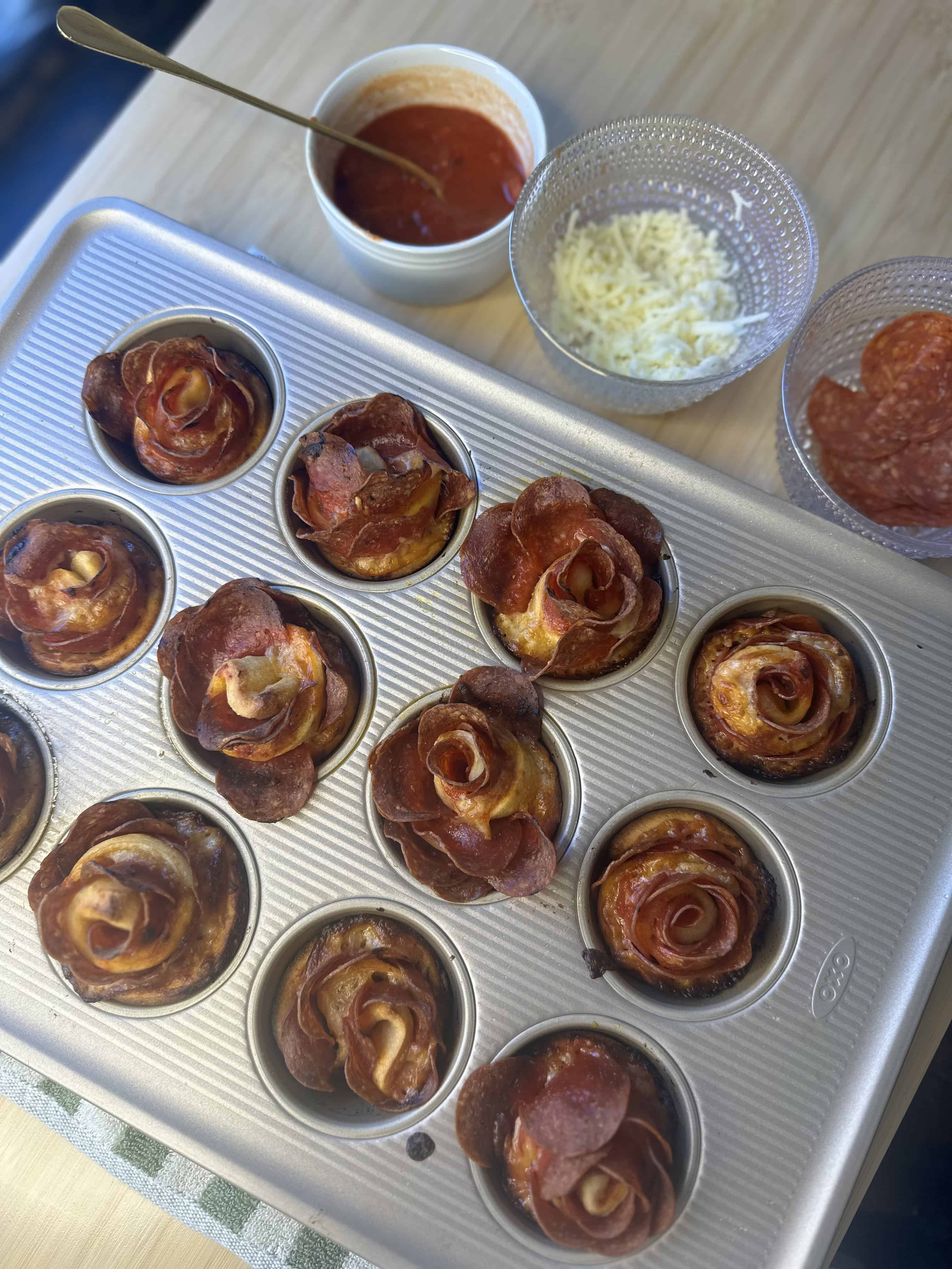 Pepperoni Pizza Roses Recipe