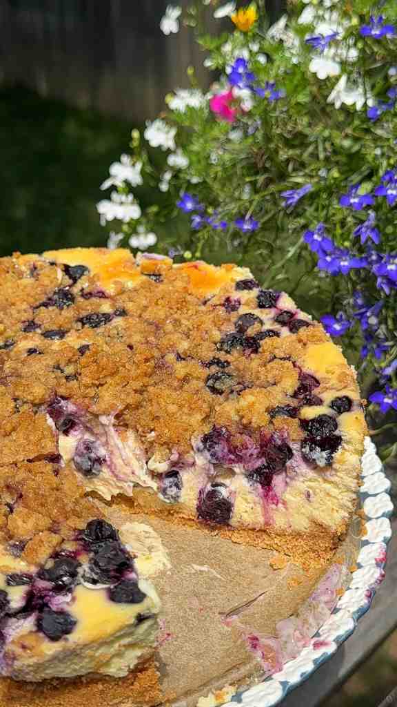 Blueberry Crumble Cheesecake