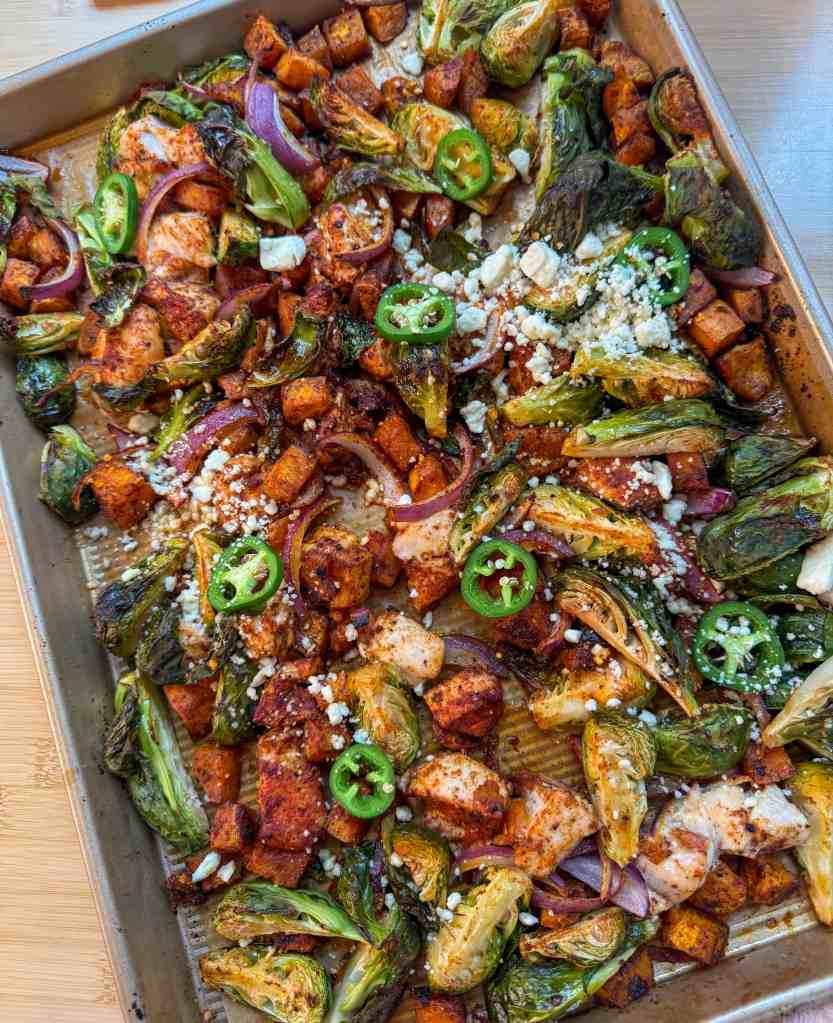 hot honey sheet pan chicken