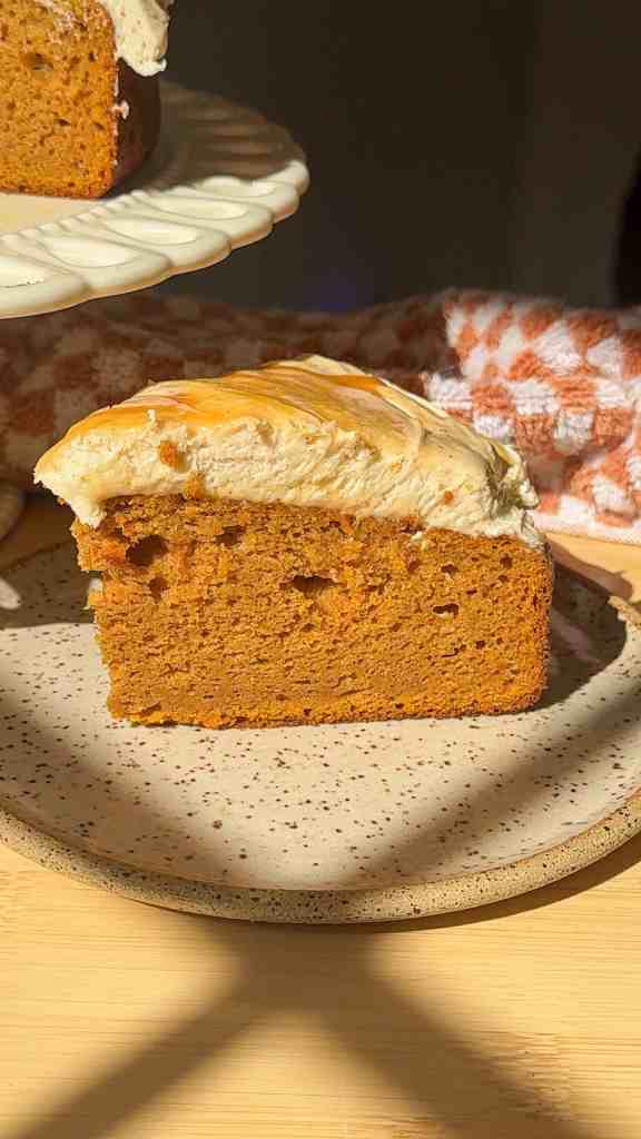 Brown Butter Salted Caramel Pumpkin Cake