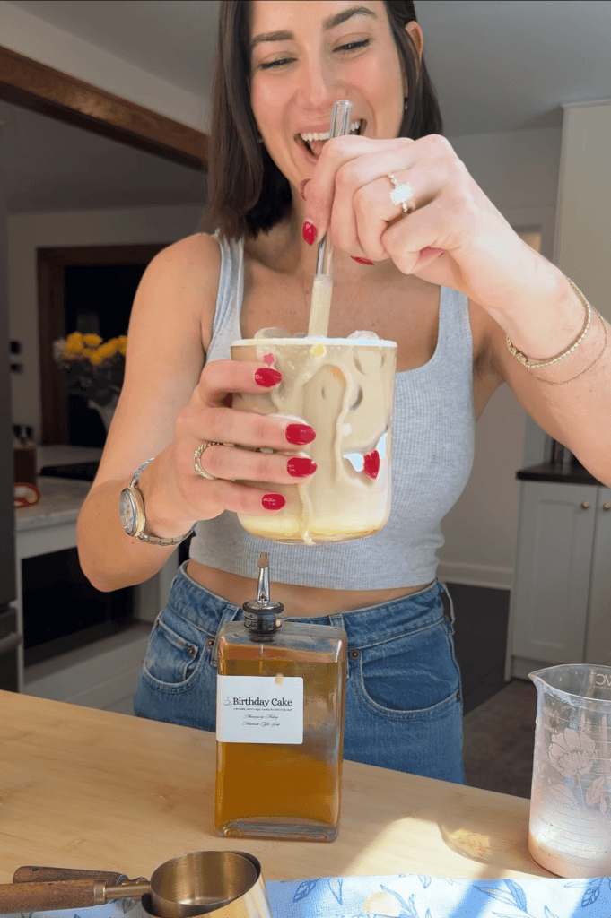 Homemade Birthday Cake Latte