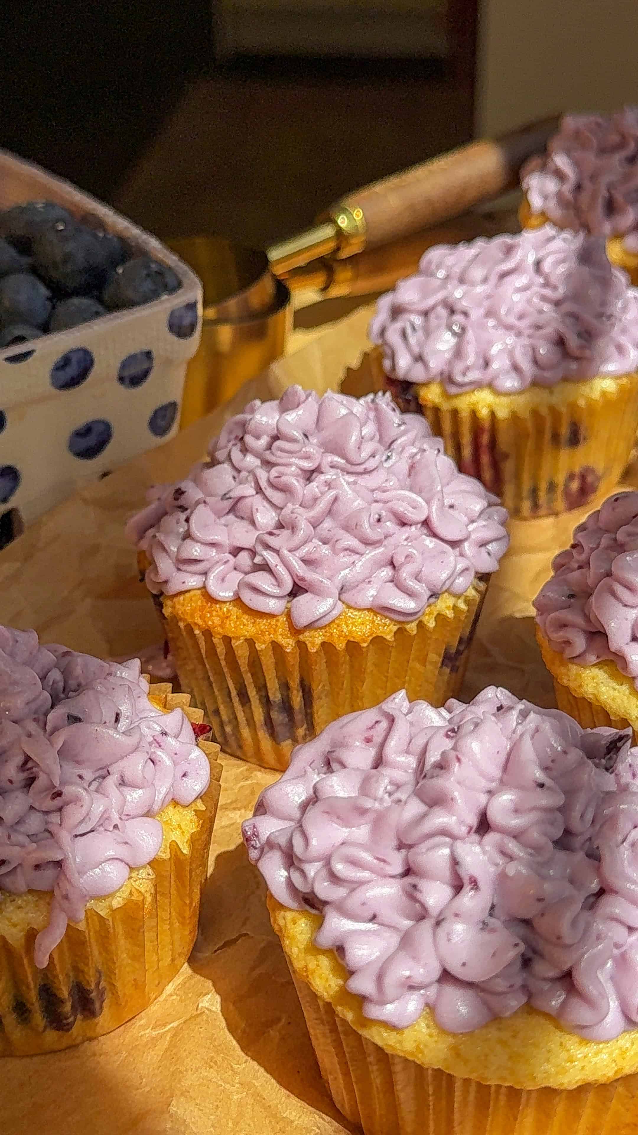 Blueberry Lemon Cupcakes with Cream Cheese Frosting