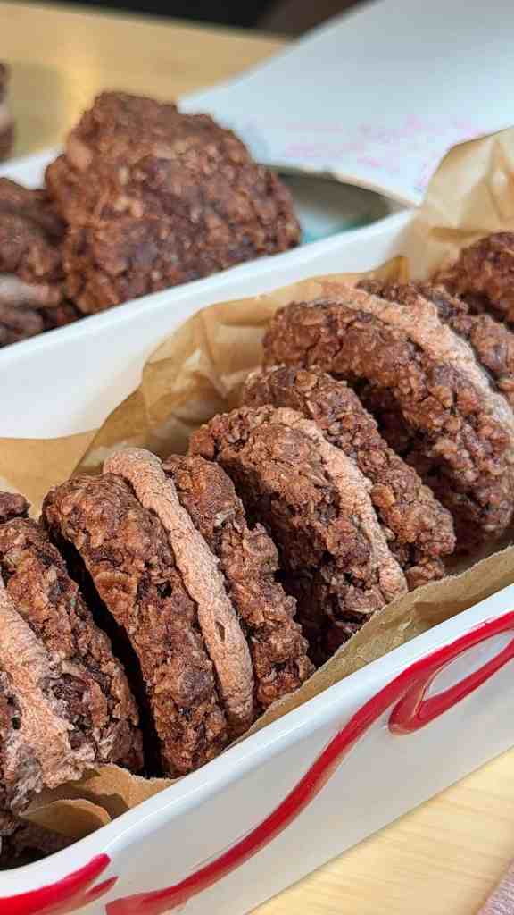 Triple Chocolate Oatmeal Cream Pies (Soft & Chewy)