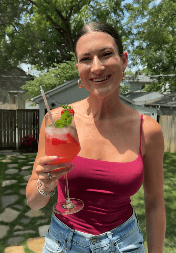 Easy Strawberry Basil Limoncello Spritz