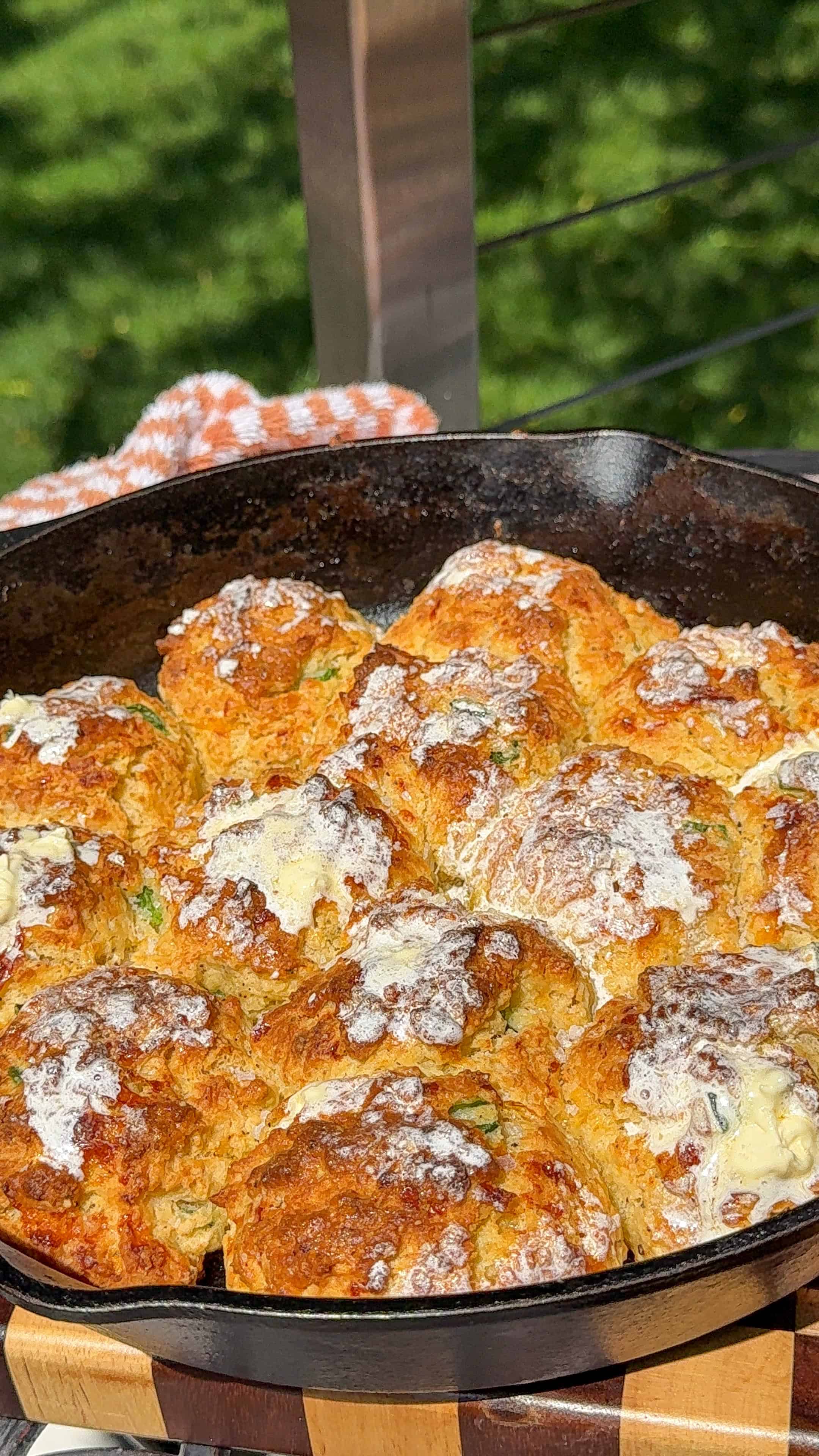 Easy Honey Jalapeno Cheddar Drop Biscuits