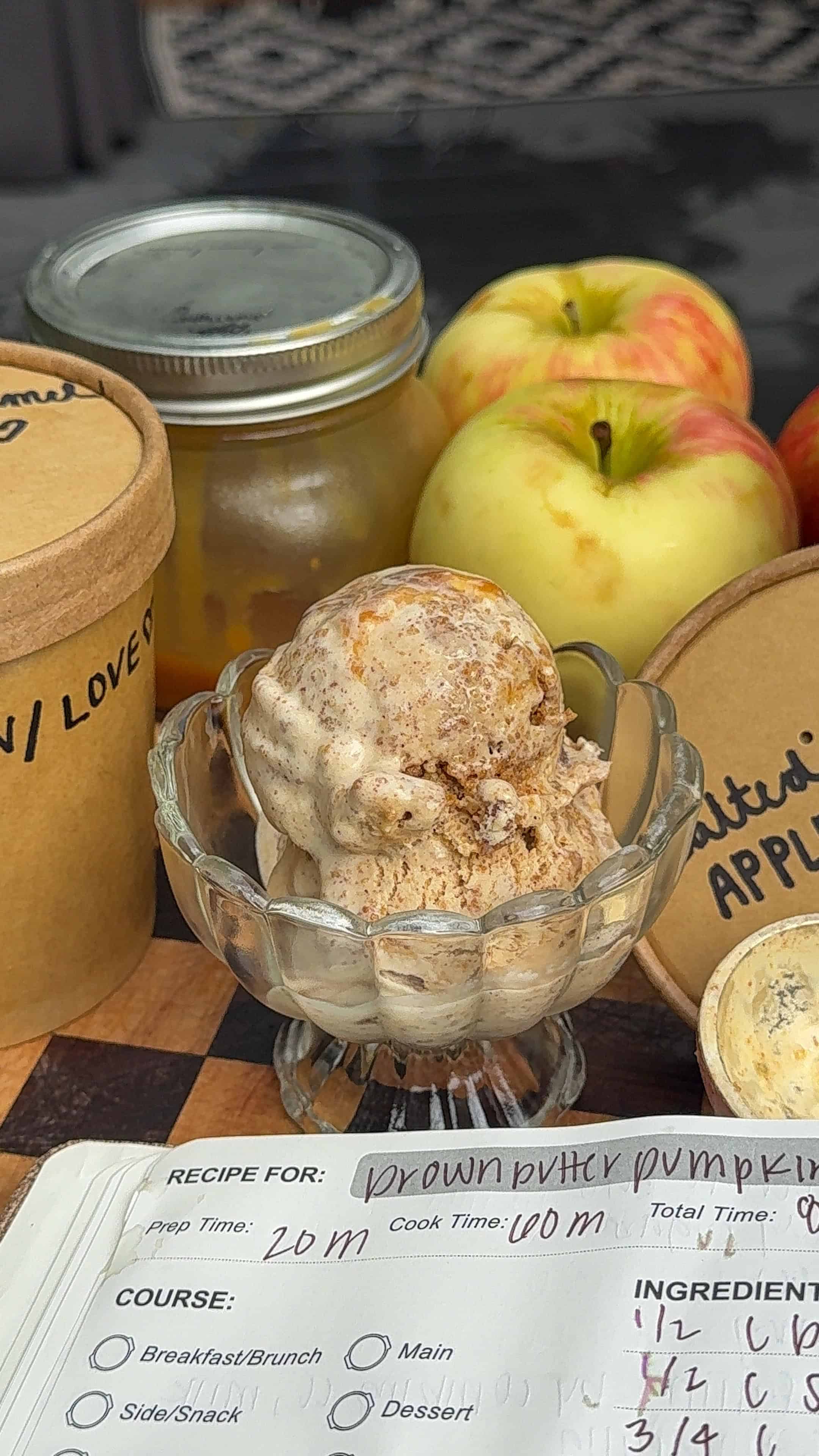 Salted Caramel Apple Pie Ice Cream (Easy Homemade Recipe)