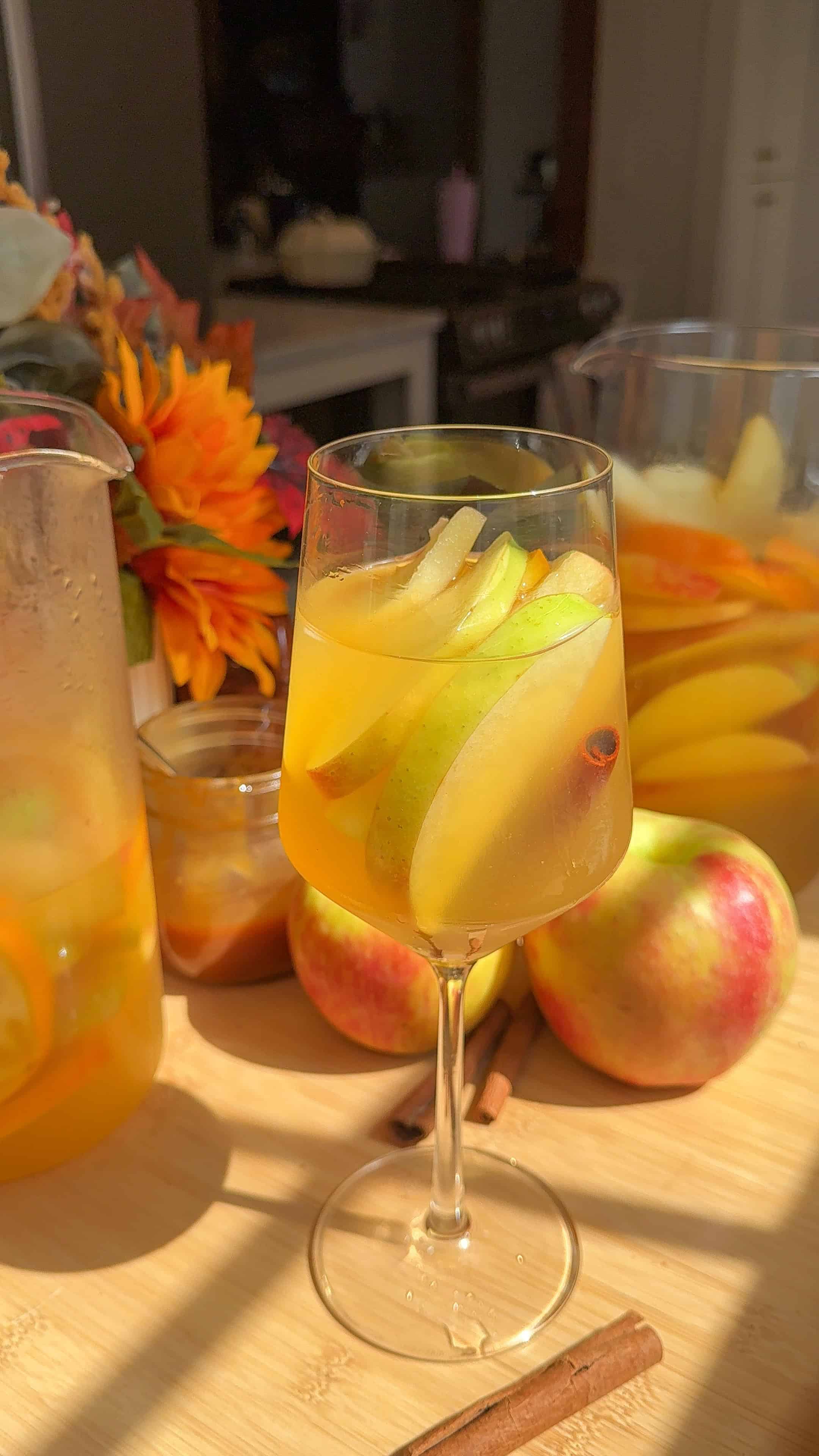 Fall Harvest Sangria: Easy Apple Cider White Wine Sangria