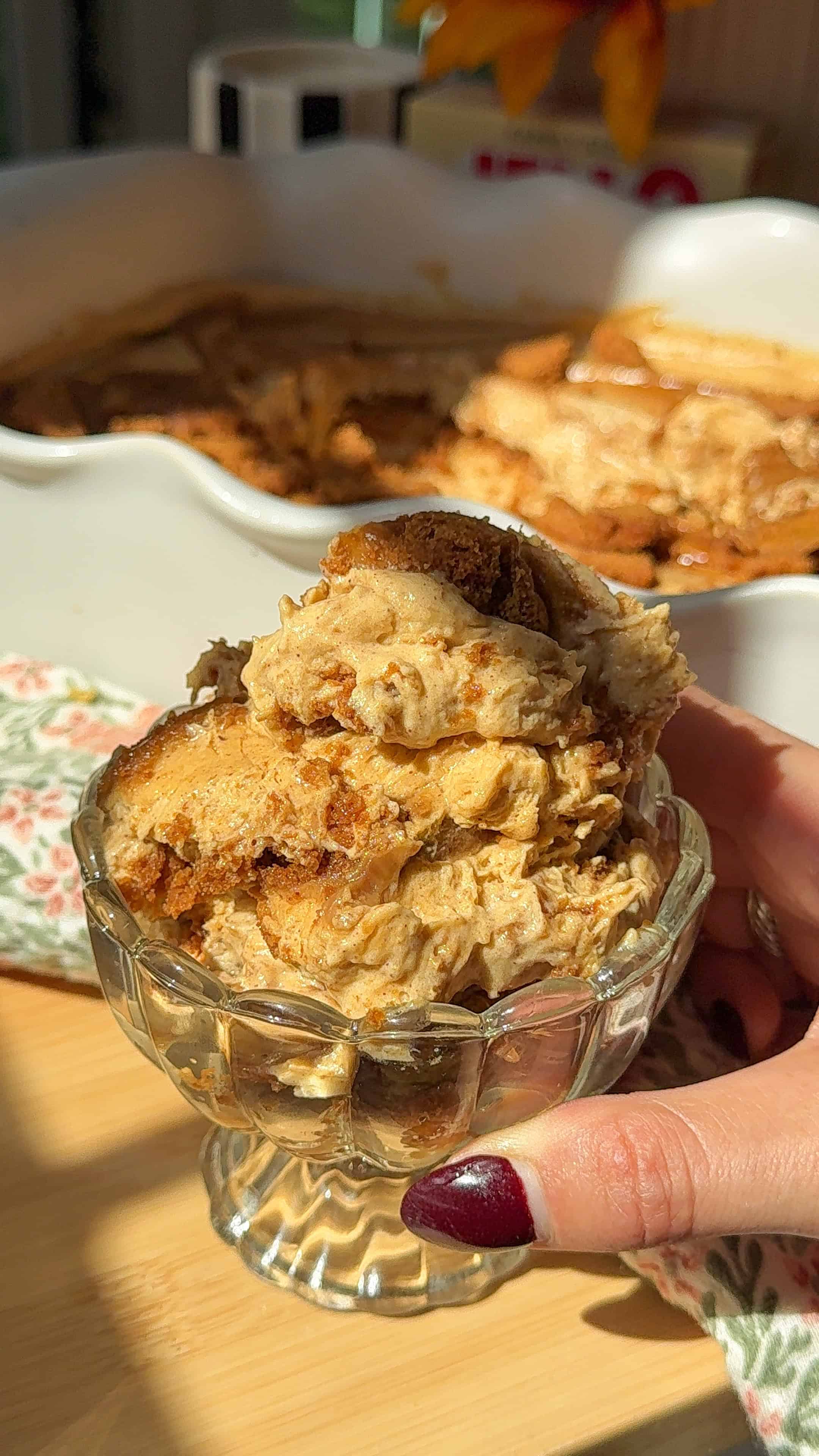 Pumpkin Spice Cookie Butter Pudding (No Bake Biscoff Treat)